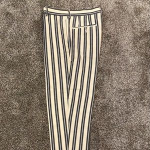 ASOS - White w/ Blue Striped Pleated Dress Pants - W30 x L30